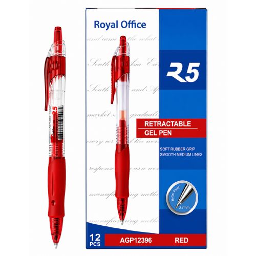 PENNE GEL ROYAL OFFICE R5 0,7 ROSSO
